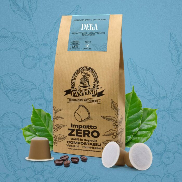Caffè Fantino Impatto ZERO Deka Capsules Compostables Compatibles Nespresso