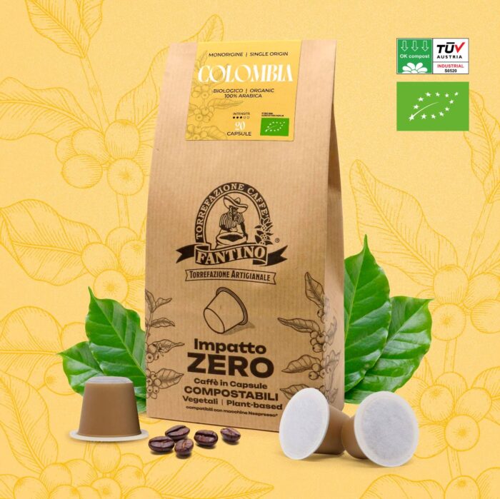 Impatto Zero Colombia 20 capsules compostables Caffè Fantino