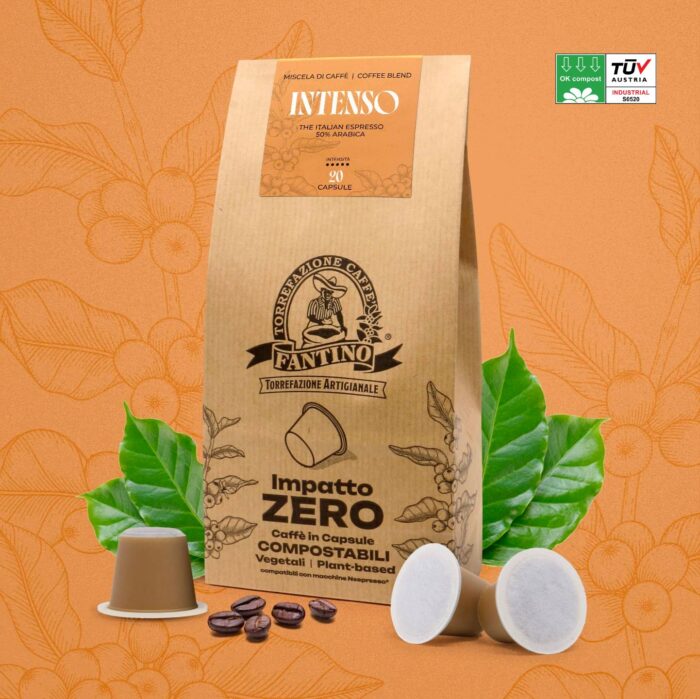 Impatto Zero Intenso 20 capsules compostables Caffè Fantino