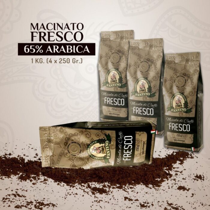 Macinato Fresco 1kg 65% Arabica Caffè Fantino