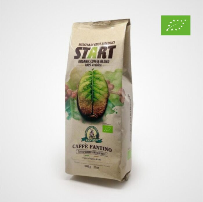 START – Miscela di Caffè Biologico 100% Arabica – Confezione da 1 kg Caffè Fantino
